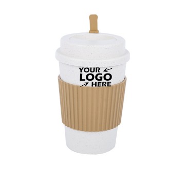 12oz Reusable Wheat Straw Coffee Mug